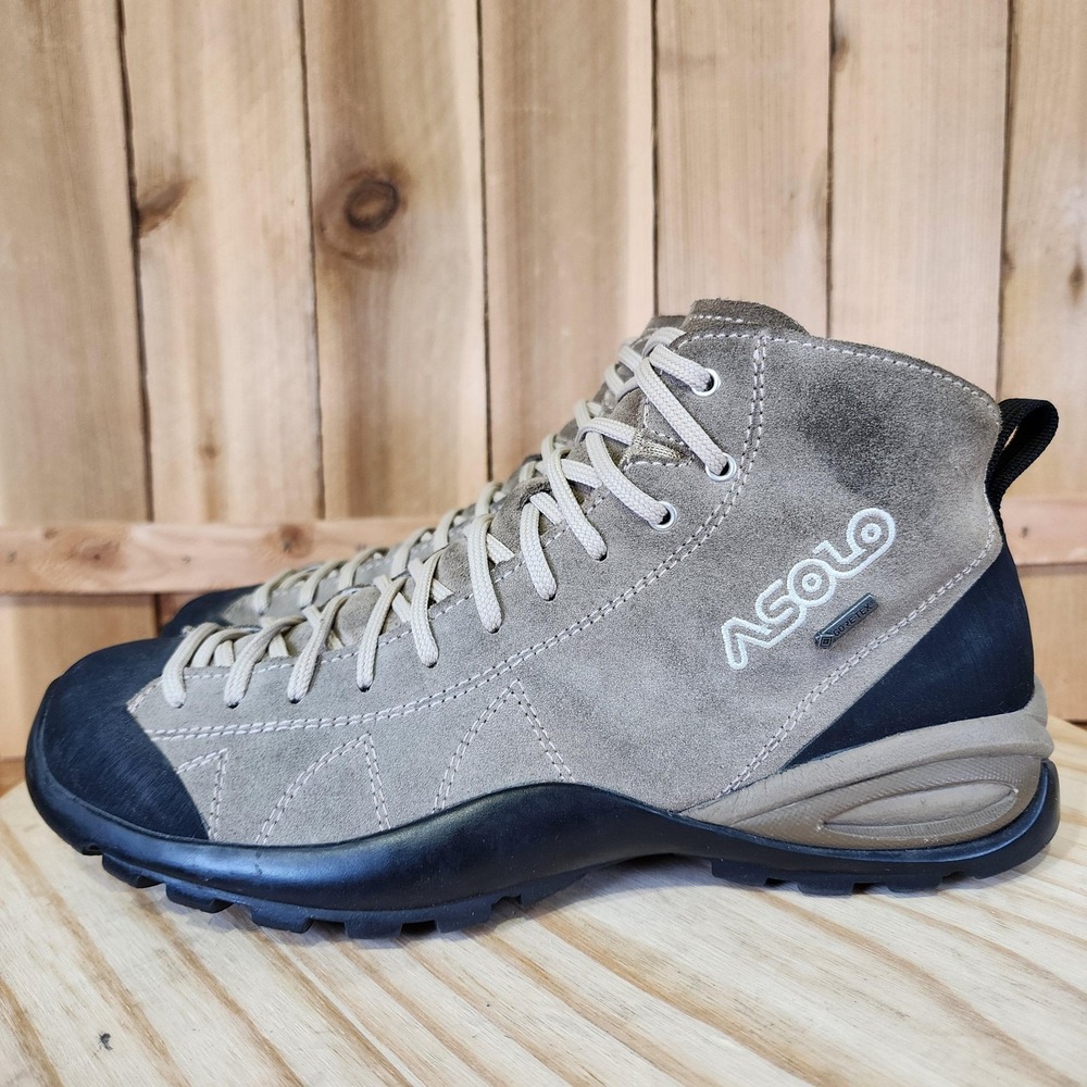 Asolo Cactus GV Boots Mens 8 Brown Gore-Tex Vibram Hiking Waterproof Trail